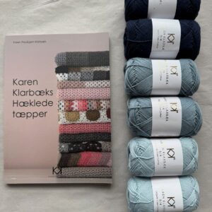 Karen Klarbæk bog inkl. garn til Granny Stribe Baby Tæppe